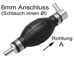 Pumpball, Benzinpumpe, 6mm Anschluss, 1x quer, Typ A